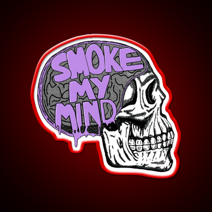 Smoke My Mind Hemp Inspired Green Leaf Led Neon Sign Rgb Color - LED neon sign view 10