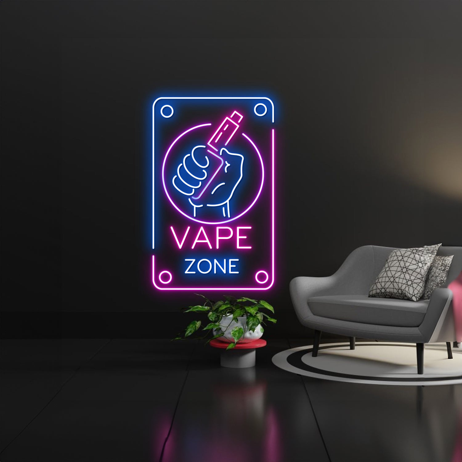 Smoke Shop Led Sign Smoking Zone Led Lights | Shineneon