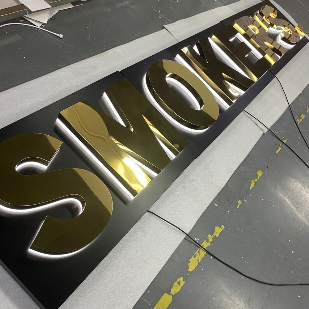 Smokers 3D Backlit Channel Letters Led Light Sign - Shineneon