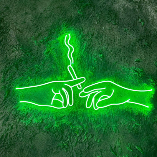 Smoking Hand Neon Sign