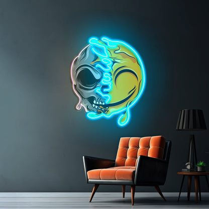 Smoking High Skull Led Neon Sign Light Custom Led Signs - Shineneon