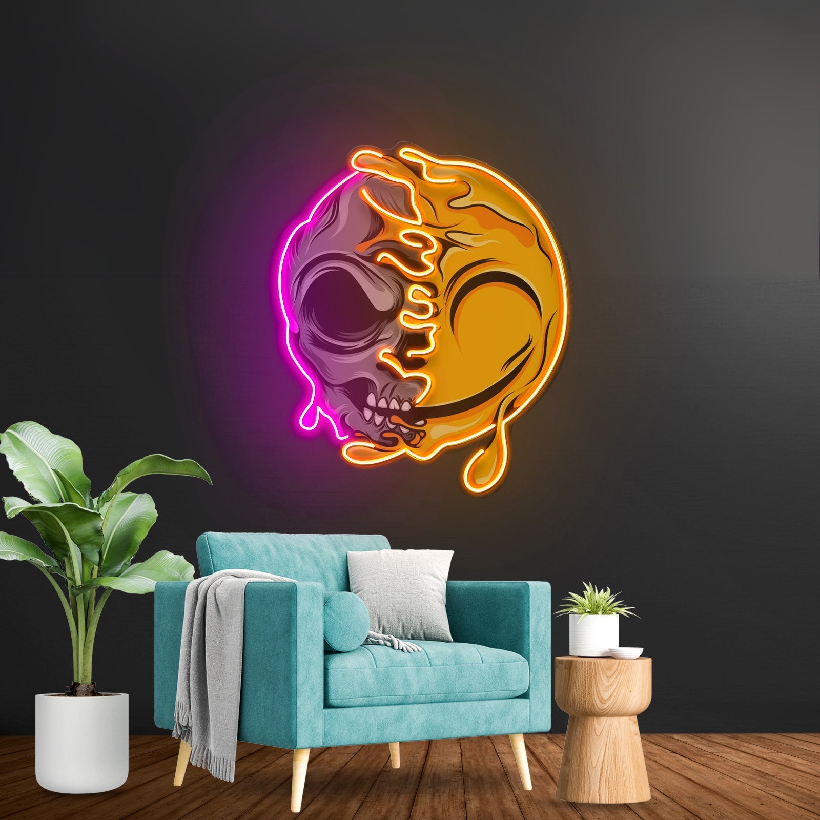 Smoking High Skull Led Neon Sign Light Custom Led Signs - Shineneon