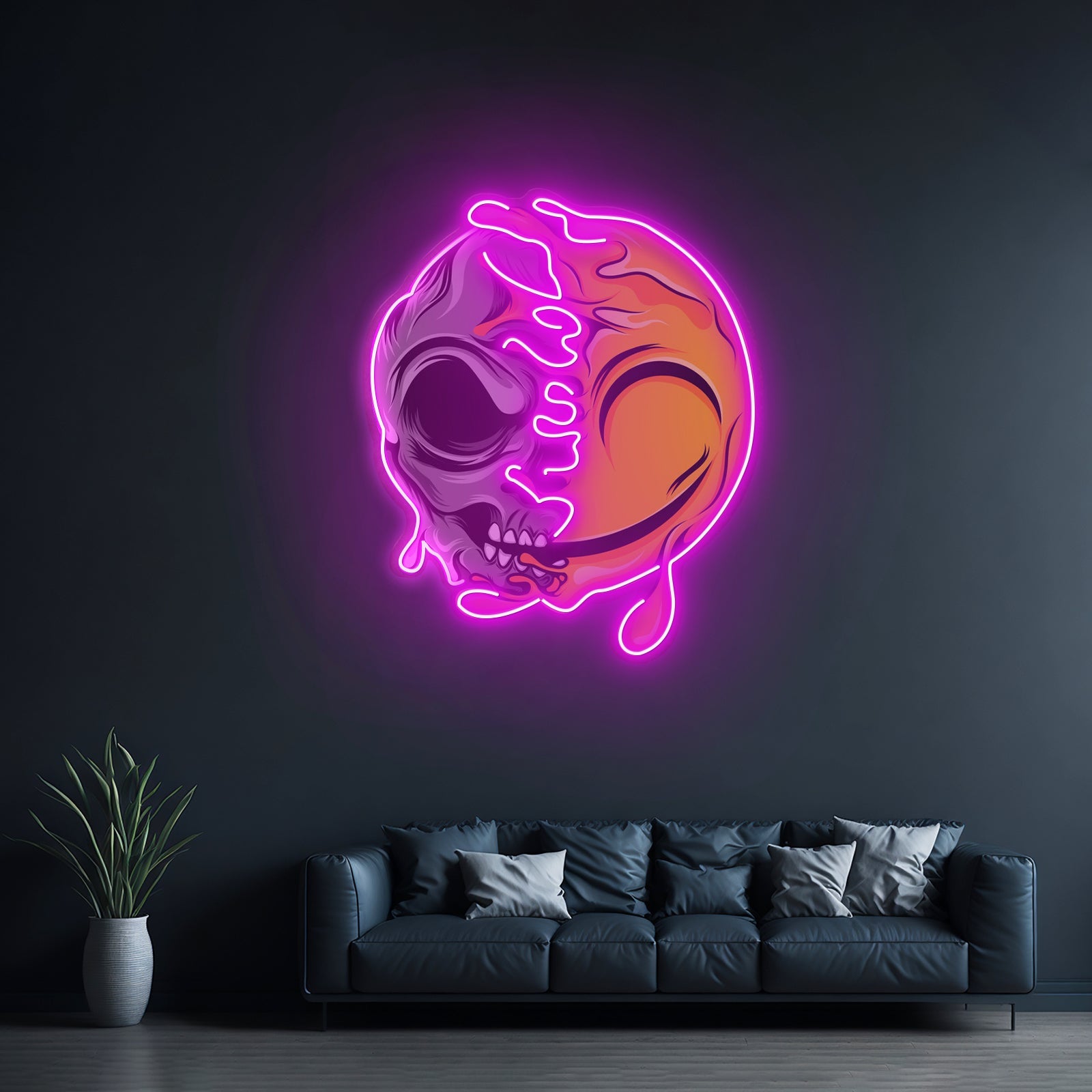 Smoking High Skull Led Neon Sign Light Custom Led Signs - Shineneon