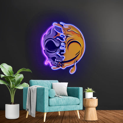 Smoking High Skull Led Neon Sign Light Custom Led Signs - Shineneon
