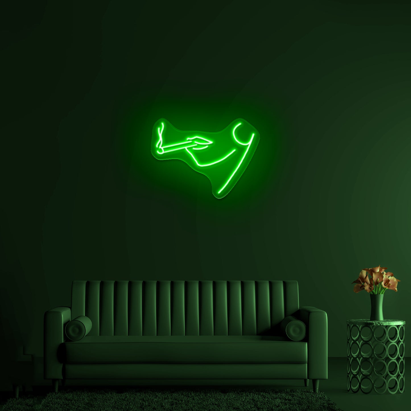 Smoking Home Decor Led Cute Neon Sign