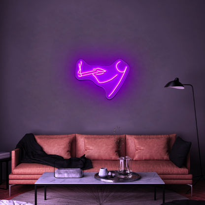 Smoking Home Decor Led Cute Neon Sign