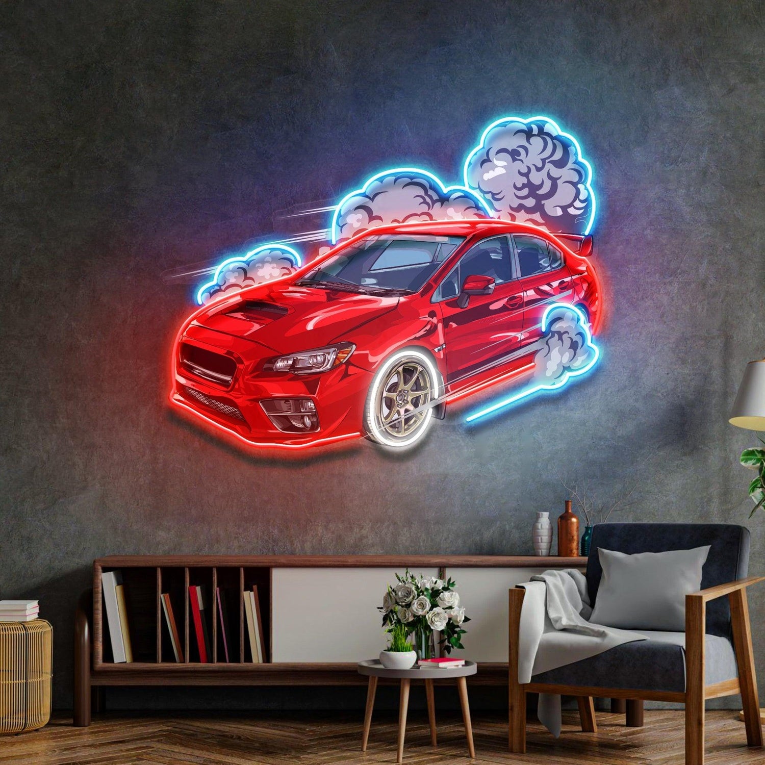 Smoking Monkey Cartoon Uv Printed Led Neon Sign For Home Studio Decor | Shineneon