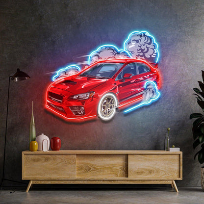 Smoking Monkey Cartoon Uv Printed Led Neon Sign For Home Studio Decor | Shineneon