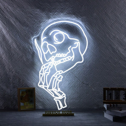 Smoking Skull Sign Skeleton Halloween Neon Sign | Shineneon