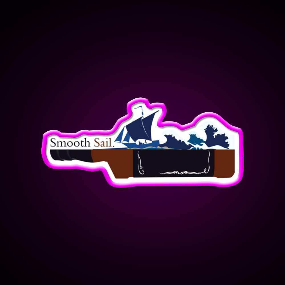 Smooth Sail Whiskey Beer Bar Decor Led Neon Sign Rgb Color