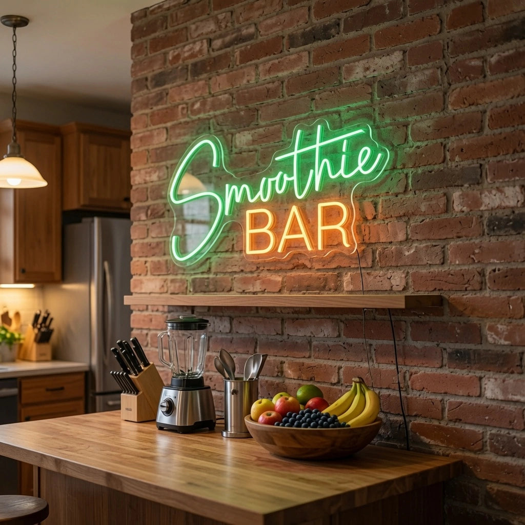 Smoothie Bar LED Neon Sign - 03 Real Lifestyle Scene