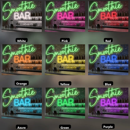 Smoothie Bar LED Neon Sign - 05 Color Grid
