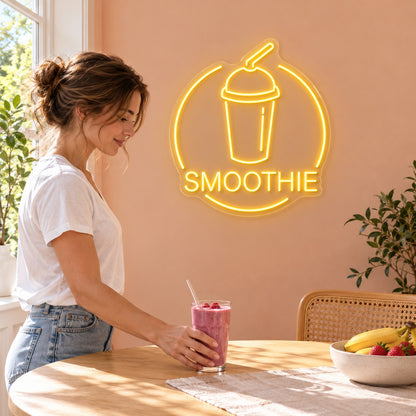 Smoothie Cup LED Neon Sign - lifestyle view