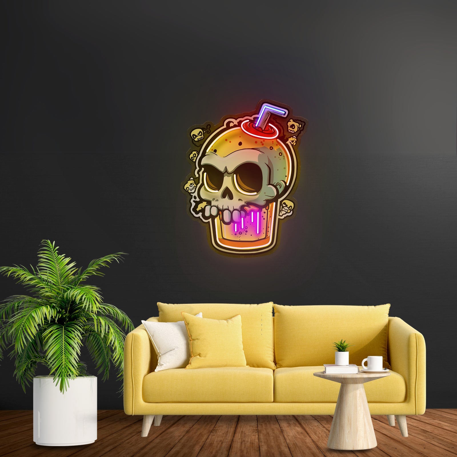 Smoothies Skull Led Neon Sign Light Custom Led Signs - Shineneon