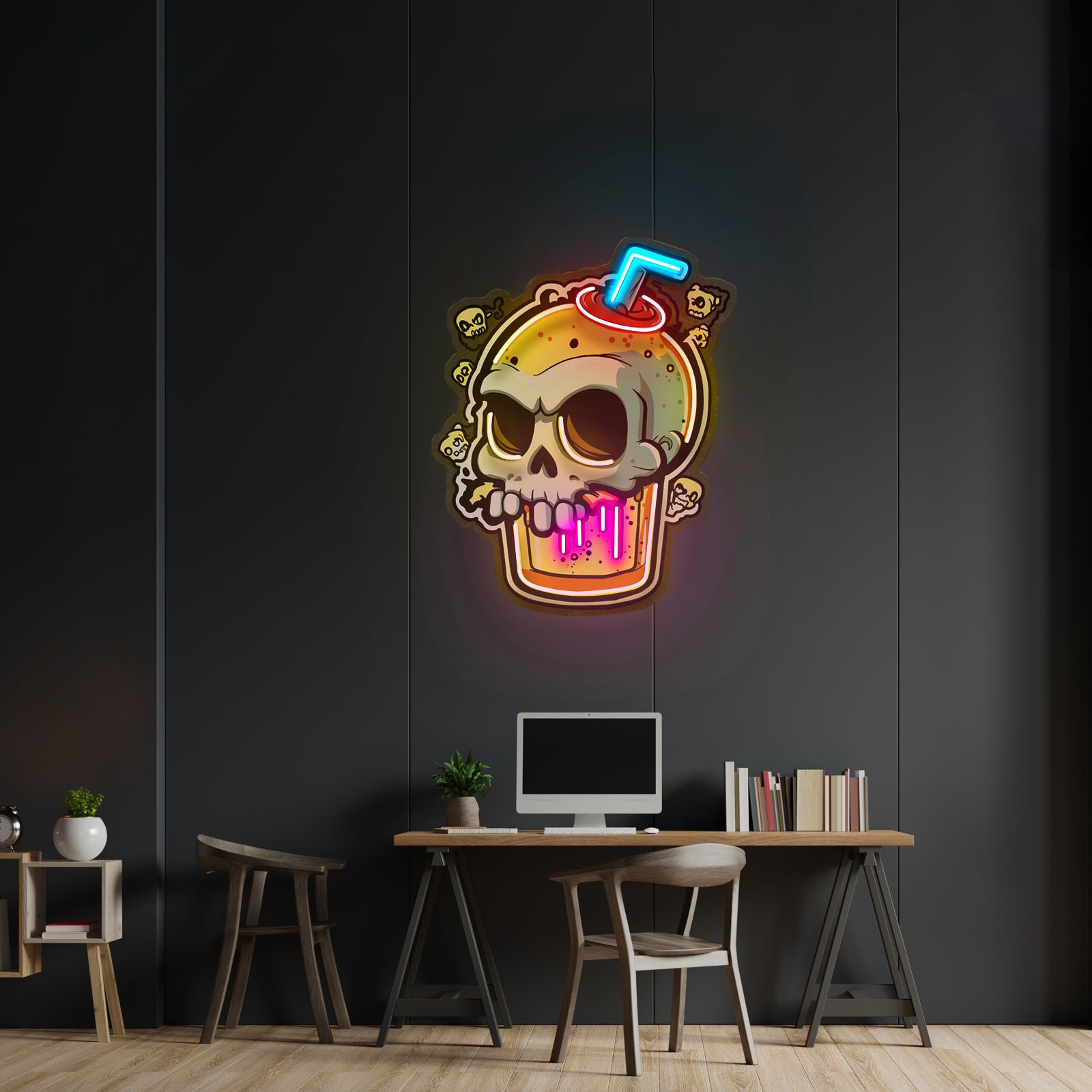 Snow House Christmas Led Neon Sign Artwork For Sale