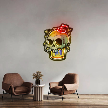 Snow House Christmas Led Neon Sign Artwork For Sale