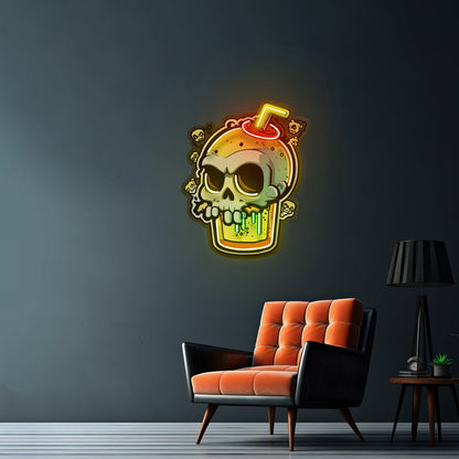 Snow House Christmas Led Neon Sign Artwork For Sale