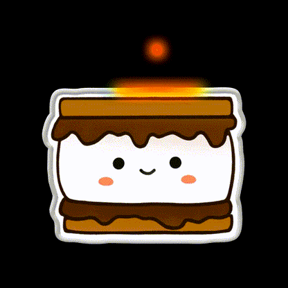 Smores Dessert Snack Food Led Neon Sign Rgb Color - LED neon sign close-up detail