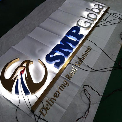 Smp Global 3D Backlit Letters Business Metal Led Sign - Shineneon