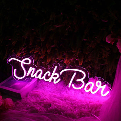 Snack Bar Pink Led Neon Sign - Shineneon