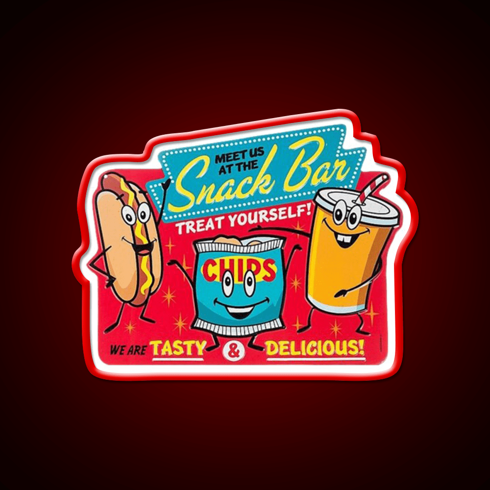 Snack Bar Snack Food Led Neon Sign Rgb Color - Shineneon