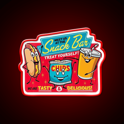 Snack Bar Snack Food Led Neon Sign Rgb Color - Shineneon