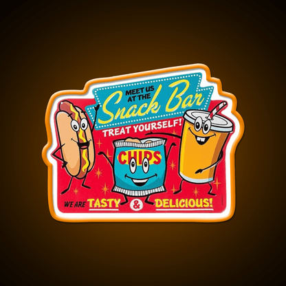 Snack Bar Snack Food Led Neon Sign Rgb Color - Shineneon