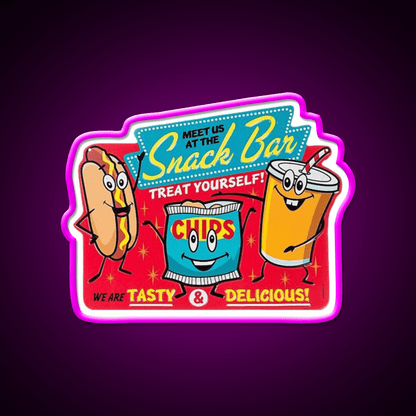 Snack Bar Snack Food Led Neon Sign Rgb Color - Shineneon