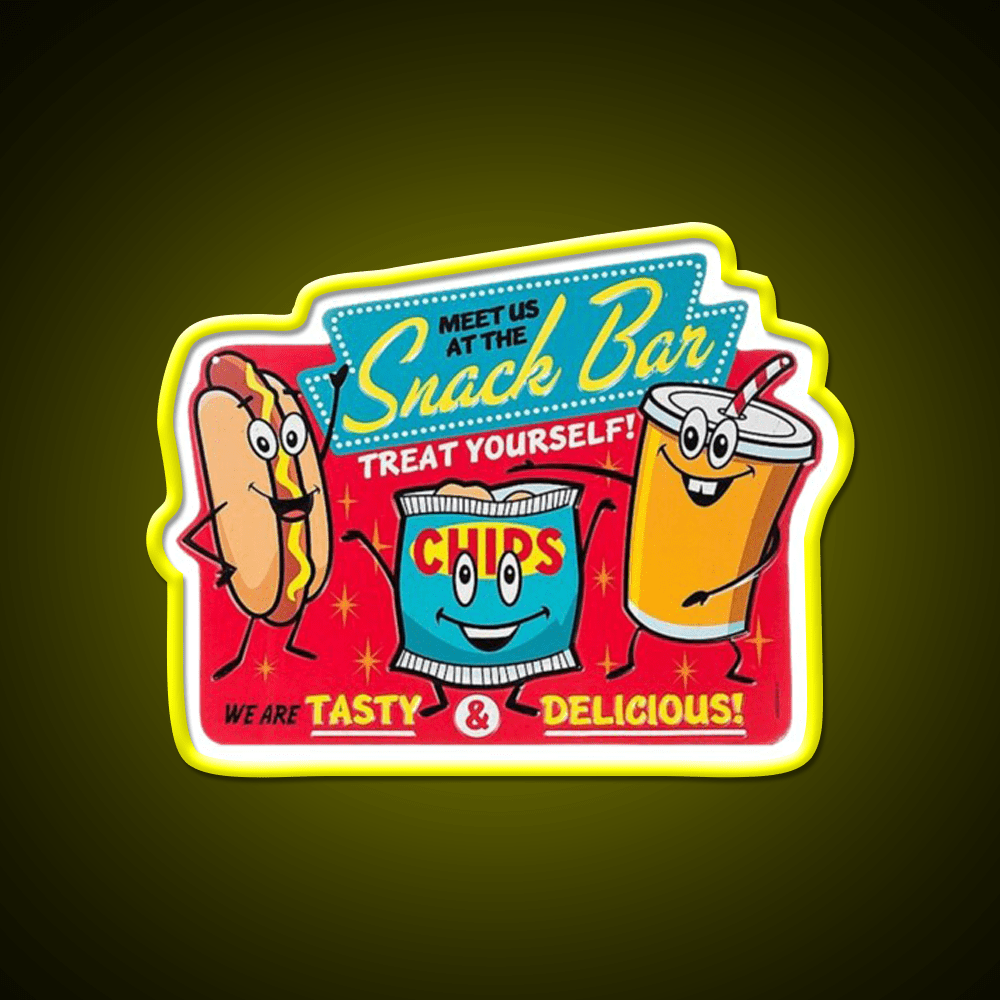 Snack Bar Snack Food Led Neon Sign Rgb Color - Shineneon