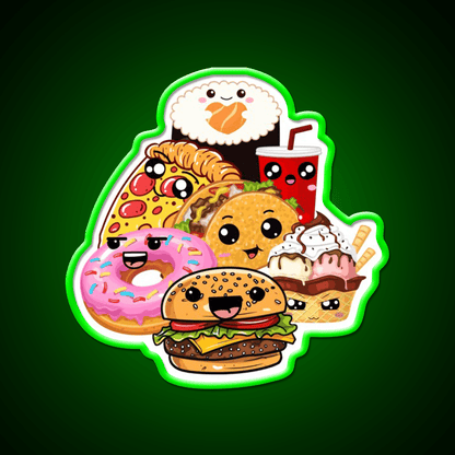 Snack Buddies Snack Food Led Neon Sign Rgb Color - Shineneon