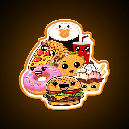 Snack Buddies Snack Food Led Neon Sign Rgb Color - Shineneon