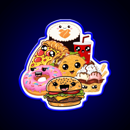 Snack Buddies Snack Food Led Neon Sign Rgb Color - Shineneon