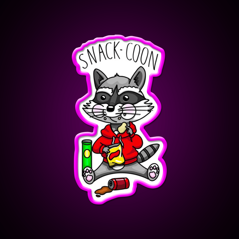 Snack Coon Snack Food Led Neon Sign Rgb Color - Shineneon
