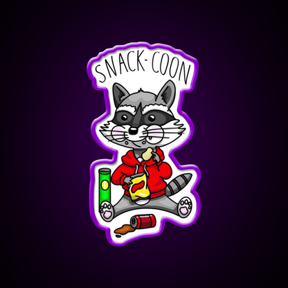 Snack Coon Snack Food Led Neon Sign Rgb Color - Shineneon