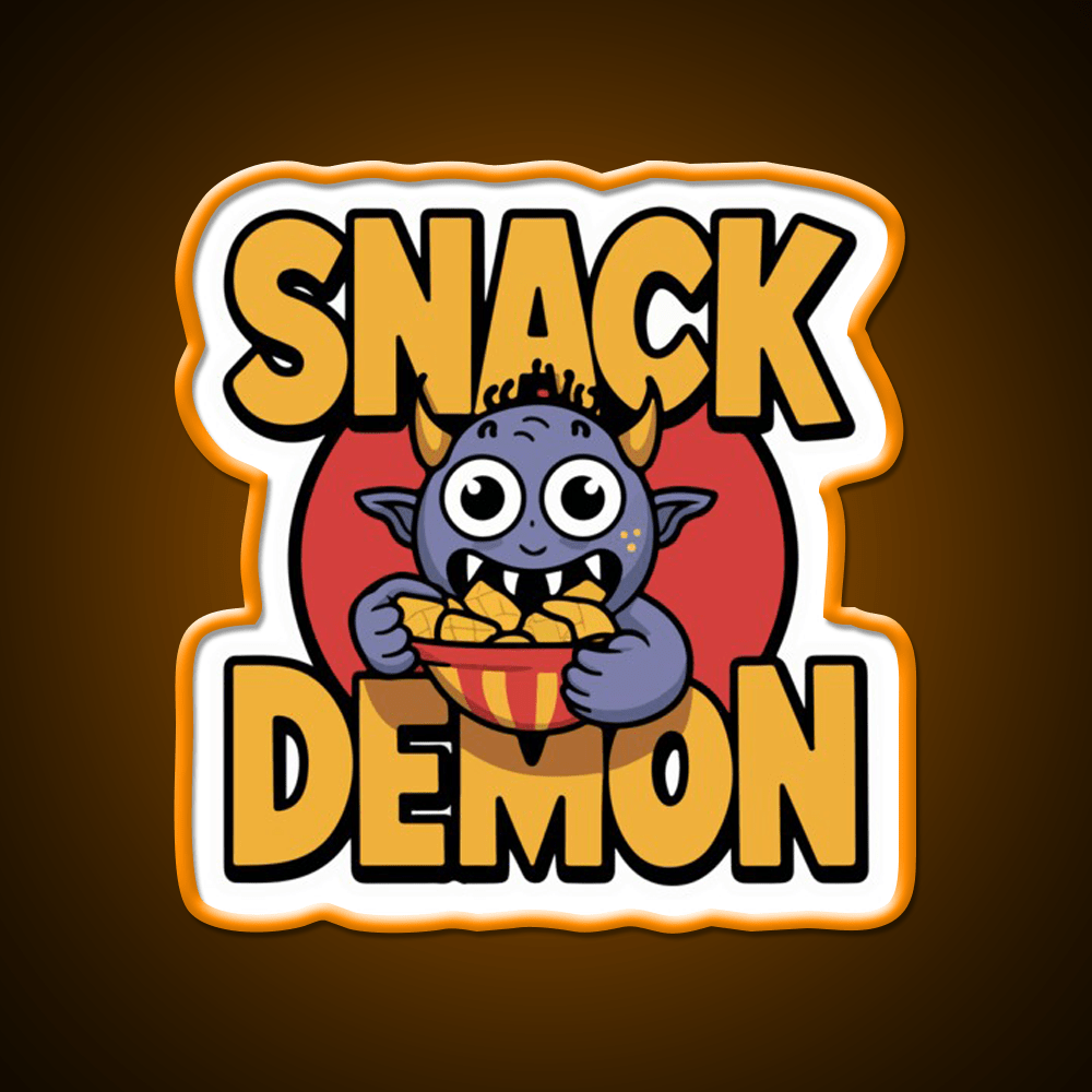 Snack Demon Snack Food Led Neon Sign Rgb Color - Shineneon