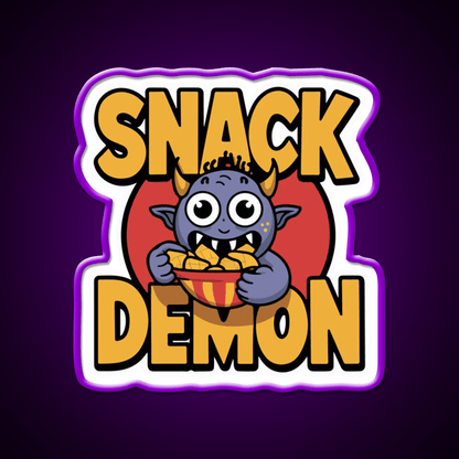 Snack Demon Snack Food Led Neon Sign Rgb Color - Shineneon