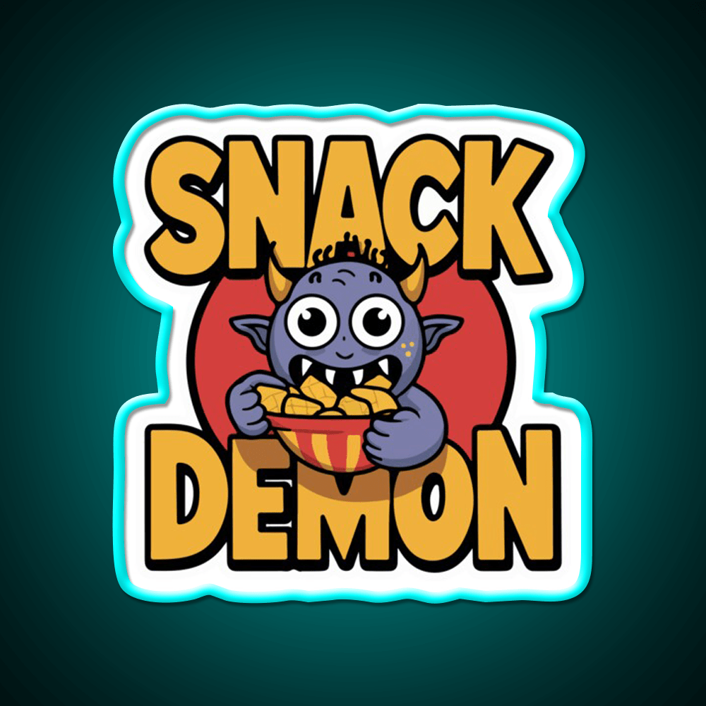 Snack Demon Snack Food Led Neon Sign Rgb Color - Shineneon