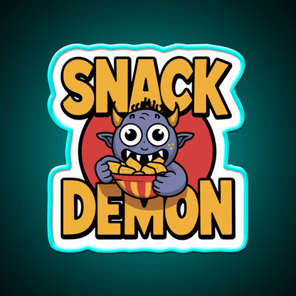 Snack Demon Snack Food Led Neon Sign Rgb Color - Shineneon