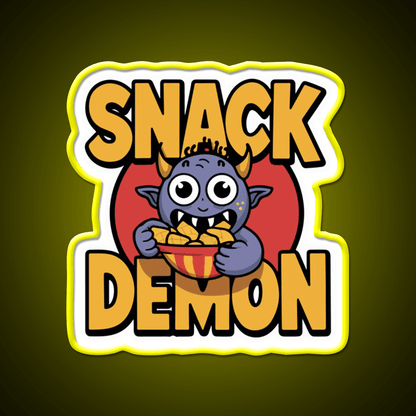 Snack Demon Snack Food Led Neon Sign Rgb Color - Shineneon