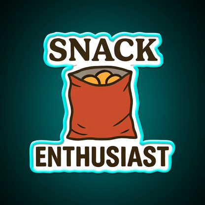 Snack Enthusiast Food Lover Potato Chips Snack Food Led Neon Sign Rgb Color - Shineneon