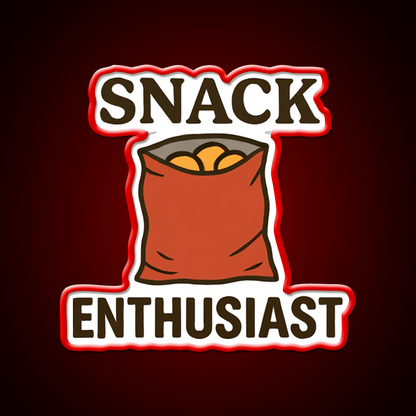 Snack Enthusiast Food Lover Potato Chips Snack Food Led Neon Sign Rgb Color - Shineneon
