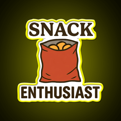 Snack Enthusiast Food Lover Potato Chips Snack Food Led Neon Sign Rgb Color - Shineneon