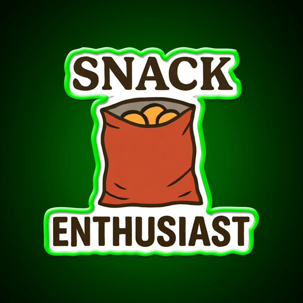 Snack Enthusiast Food Lover Potato Chips Snack Food Led Neon Sign Rgb Color - Shineneon