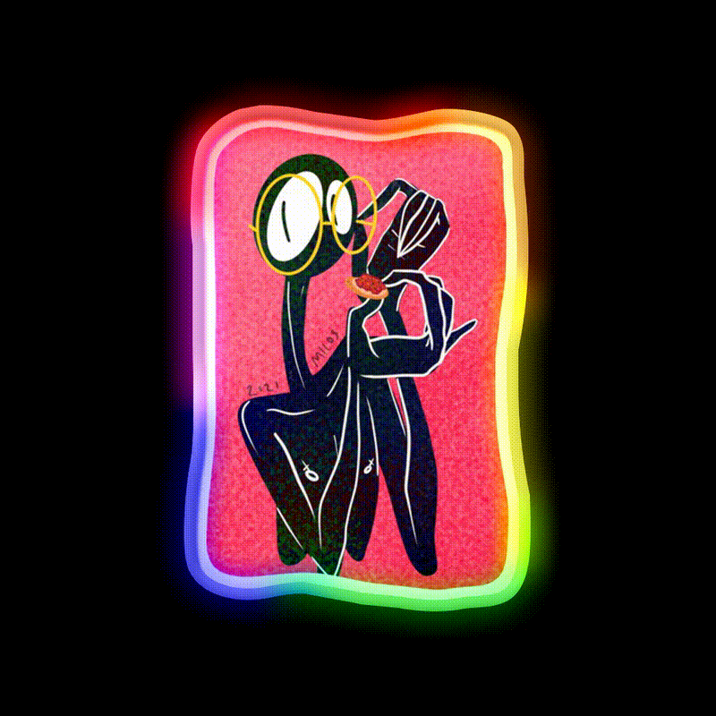 Snack Food Led Neon Sign For Movie Snack Corner Rgb Color - LED neon sign close-up detail