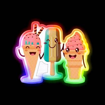 Snack Food Led Neon Sign For Restaurants Rgb Color - LED neon sign close-up detail