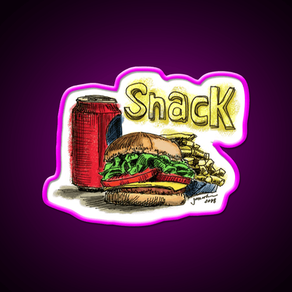 Snack Food Led Neon Sign For Snack Room Rgb Color - Shineneon