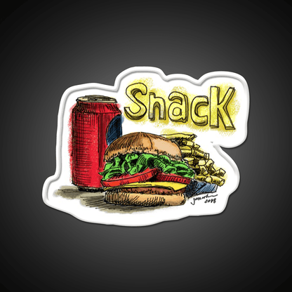 Snack Food Led Neon Sign For Snack Room Rgb Color - Shineneon