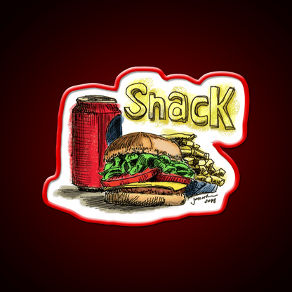 Snack Food Led Neon Sign For Snack Room Rgb Color - Shineneon