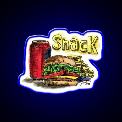 Snack Food Led Neon Sign For Snack Room Rgb Color - Shineneon