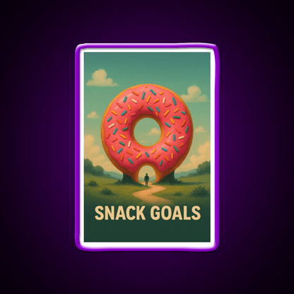 Snack Goals Snack Food Led Neon Sign Rgb Color - Shineneon